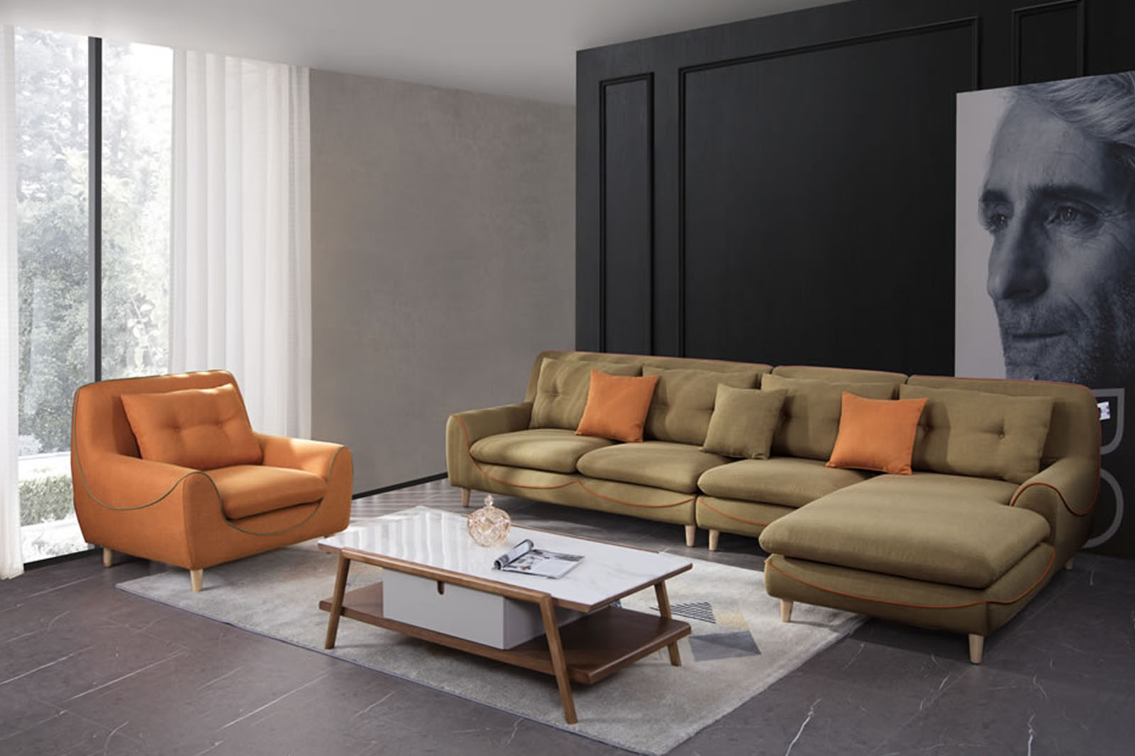 庫萊雅家(jiā)居-時(shí)尚布藝沙發，讓現(xiàn)代簡約家(jiā)個(gè)性十足